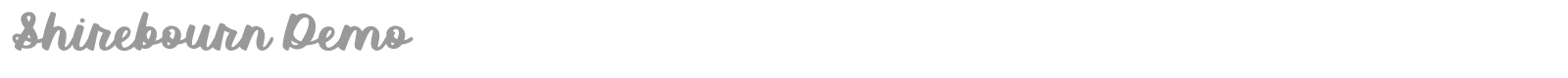 Shirebourn font preview